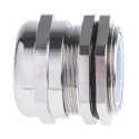 RS PRO Metallic Nickel Plated Brass Cable Gland M32 Thread Size, 15 mm Min. Cable Diameter, 22 mm Max. Cable 831-9037