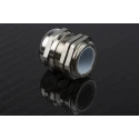 SIB Metallic Nickel Plated Brass Cable Gland M25 Thread, 9 mm to 16 mm Diameter, IP68 Rated, Locknut Included 831-9028