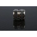 SIB Metallic Nickel Plated Brass Cable Gland M25 Thread, 9 mm to 16 mm Diameter, IP68 Rated, Locknut Included 831-9028