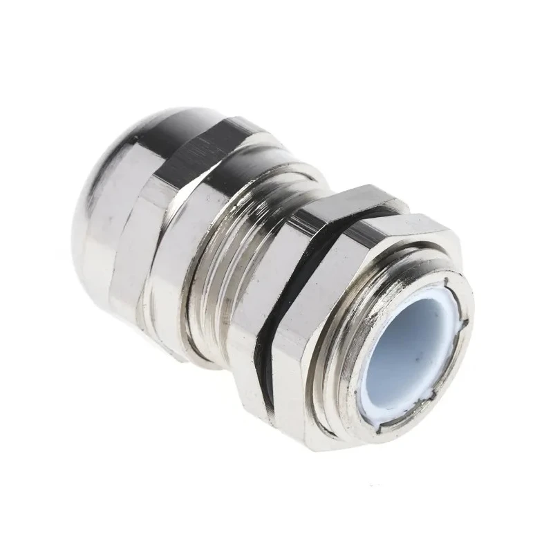 Alpha Wire Metallic Nickel Plated Brass Cable Gland PG9 Thread, 4 mm to 8 mm Cable Diameter, IP68 831-9040