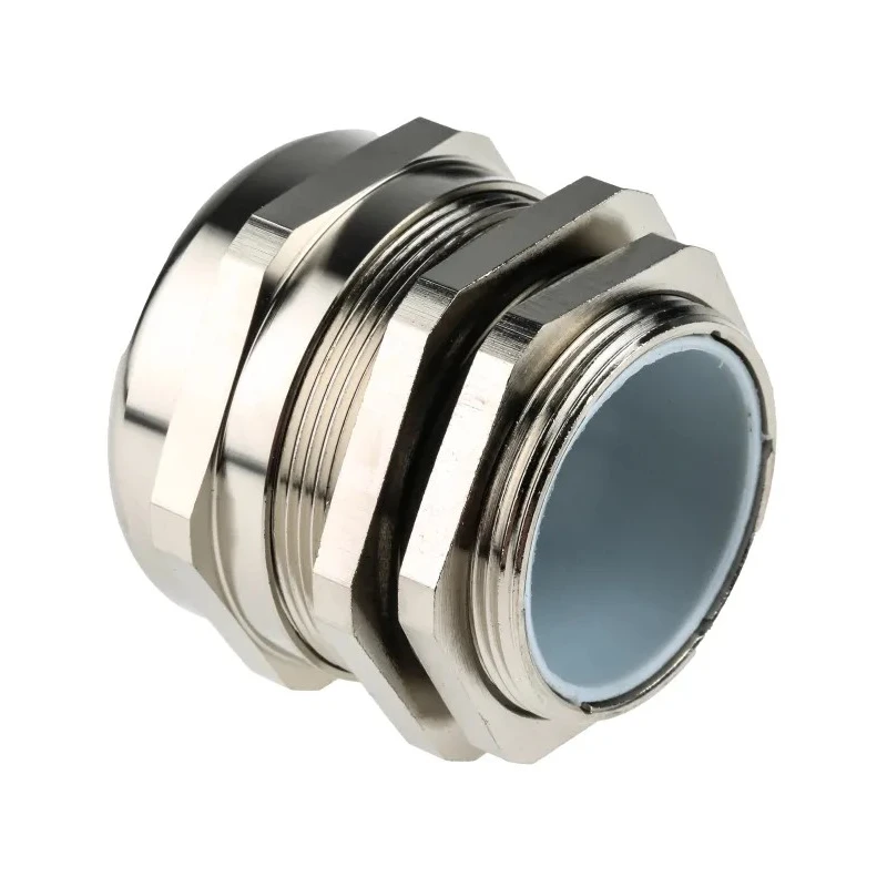 RS PRO Metallic Nickel Plated Brass Cable Gland, M40 Thread, 22 mm Min. Cable Diameter, 32 mm Max. Cable Diameter 831-9030