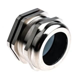 RS PRO Metallic Nickel Plated Brass Cable Gland, M50 Thread, 31 mm Min., 38 mm Max., IP68 831-9034