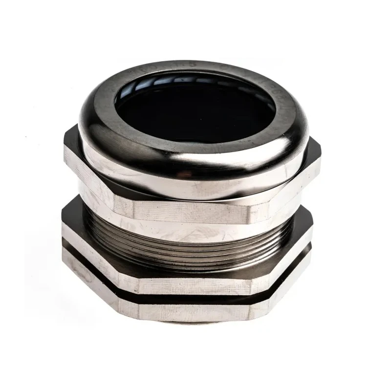 RS PRO Metallic Nickel Plated Brass Cable Gland, M50 Thread, 31 mm Min., 38 mm Max., IP68 831-9034