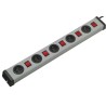 Bodo Ehmann 16A 250V 5 Gang Extension Lead with Type E French Sockets and 1.5m Cord 0202X02052301B