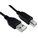 RS PRO IC Socket USB Cable Male USB Type A to Male USB Type B USB 2.0 Black 1m 236-9074