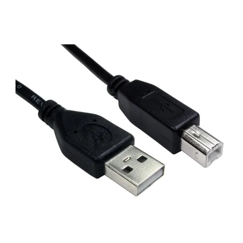 RS PRO IC Socket USB Cable Male USB Type A to Male USB Type B USB 2.0 Black 1m 236-9074