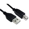 RS PRO IC Socket USB Cable Male USB Type A to Male USB Type B USB 2.0 Black 1m 236-9074