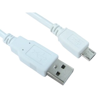 RS PRO IC Socket USB Cable Male USB Type A to Male Micro USB Type B Black 500mm 236-9079