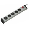 Bodo Ehmann 16A 250V 5 Gang Extension Lead with Surge Protection, Type E Sockets, 1.5m Cord 0206X02052301