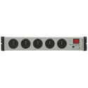 Bodo Ehmann 16A 250V 5 Gang Extension Lead with Surge Protection, Type E Sockets, 1.5m Cord 0206X02052301