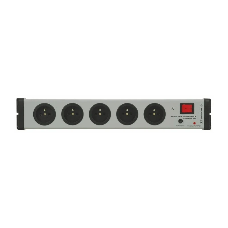 Bodo Ehmann 16A 250V 5 Gang Extension Lead with Surge Protection, Type E Sockets, 1.5m Cord 0206X02052301