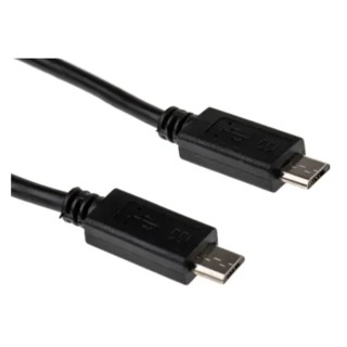 RS PRO IC Socket USB Cable Male Micro USB Type B to Male USB 2.0 Micro USB Type B 200 mm 236-9082