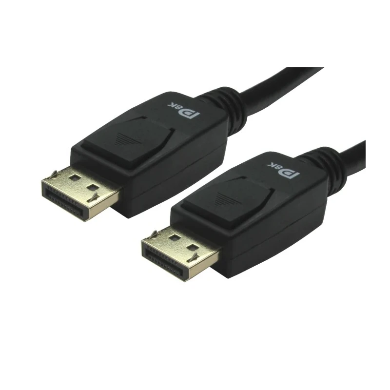 RS PRO Male DisplayPort to Male DisplayPort Cable Polyvinyl Chloride Jacket Black 1m 236-9102