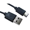 RS PRO IC Socket USB Cable Male USB Type C to Male USB 2.0 USB Type A Black 500mm 236-9157