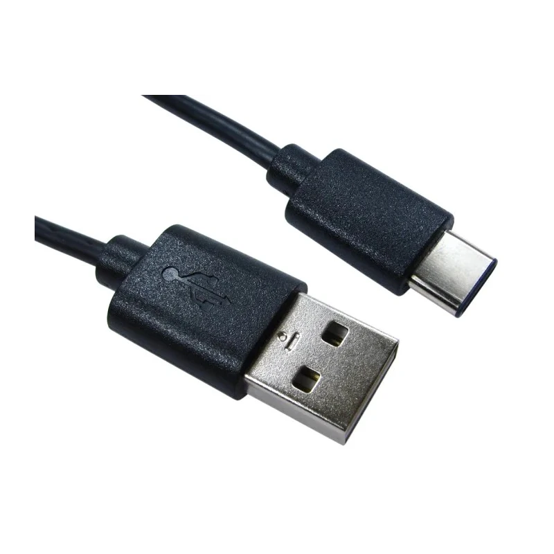 RS PRO IC Socket USB Cable Male USB Type C to Male USB 2.0 USB Type A Black 500mm 236-9157