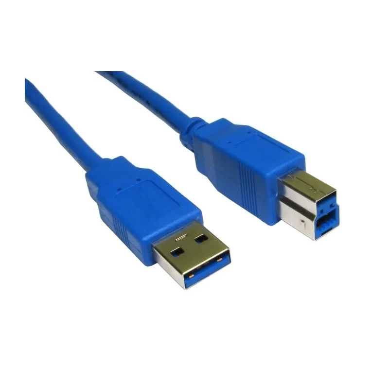 RS PRO IC Socket USB Cable Male USB Type A to Male USB 3.0 B, Black, 2m 236-9155