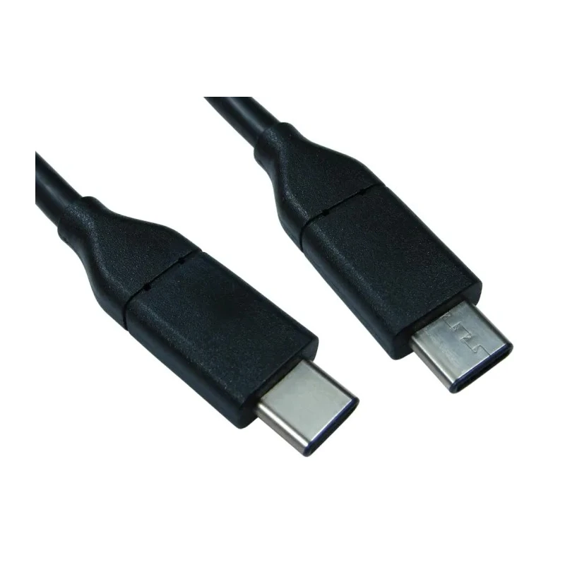 RS PRO IC Socket USB Cable, Male USB Type C to Male USB Type C, USB 3.0, Black PVC Jacket, 500mm 236-9156