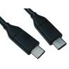 RS PRO IC Socket USB Cable, Male USB Type C to Male USB Type C, USB 3.0, Black PVC Jacket, 500mm 236-9156