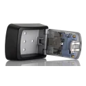 ABUS Aluminium Wall-Mounted Key Lock Box, Silver and Black, 120mm x 88mm x 39mm 707