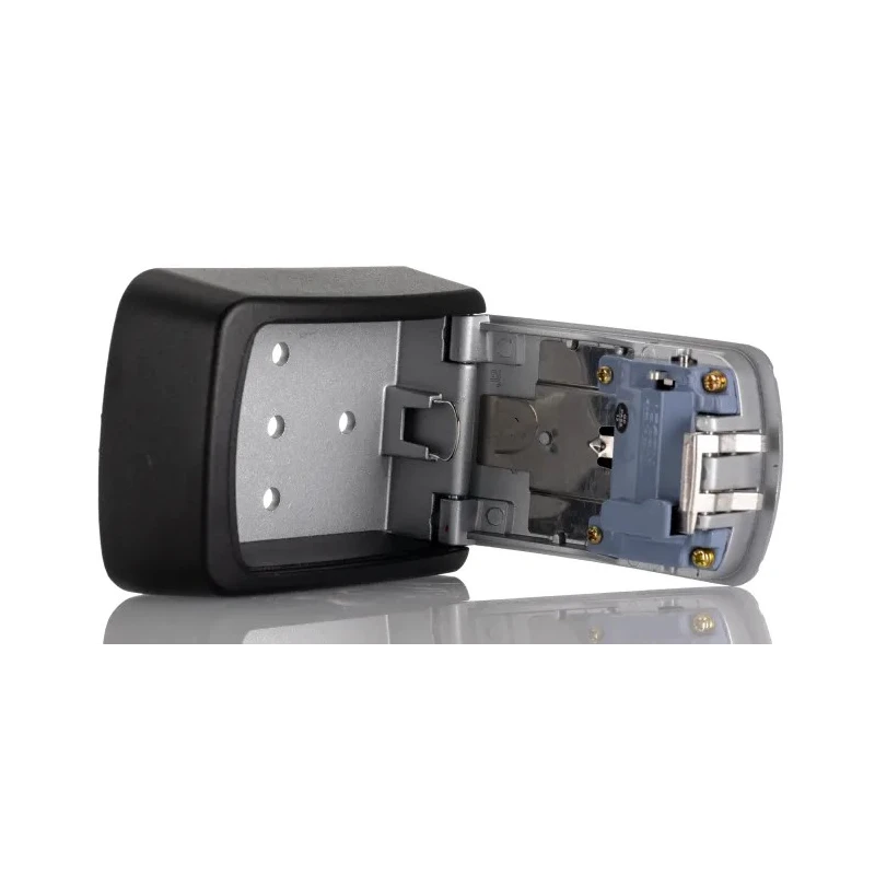 ABUS Aluminium Wall-Mounted Key Lock Box, Silver and Black, 120mm x 88mm x 39mm 707