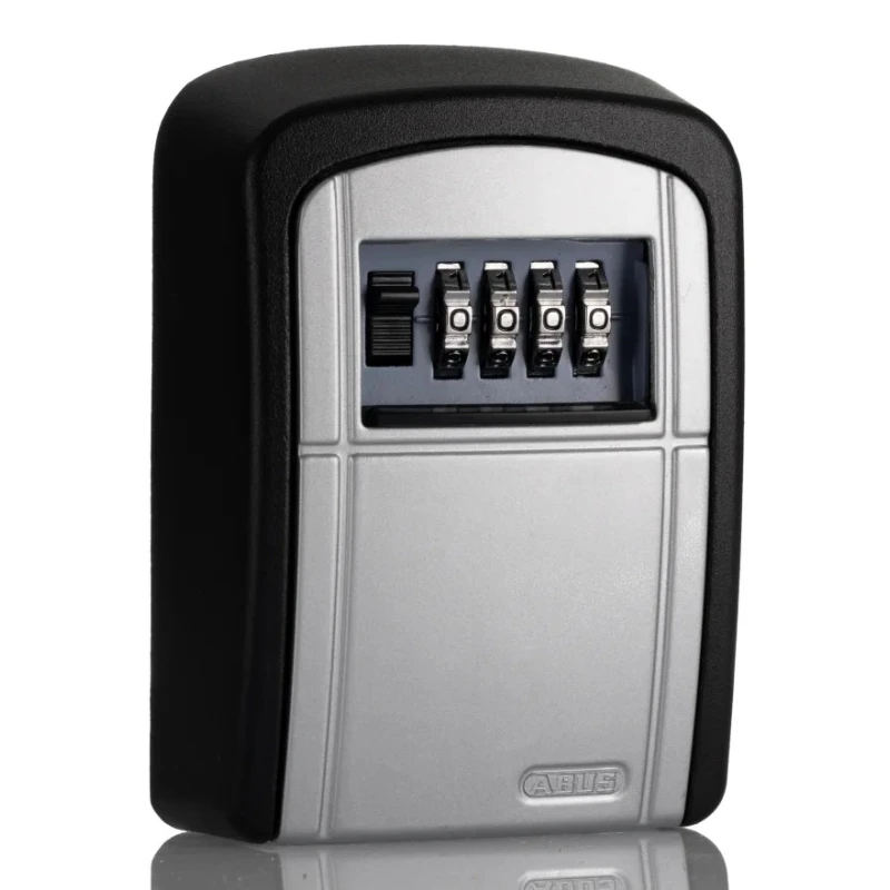 ABUS Aluminium Wall-Mounted Key Lock Box, Silver and Black, 120mm x 88mm x 39mm 707