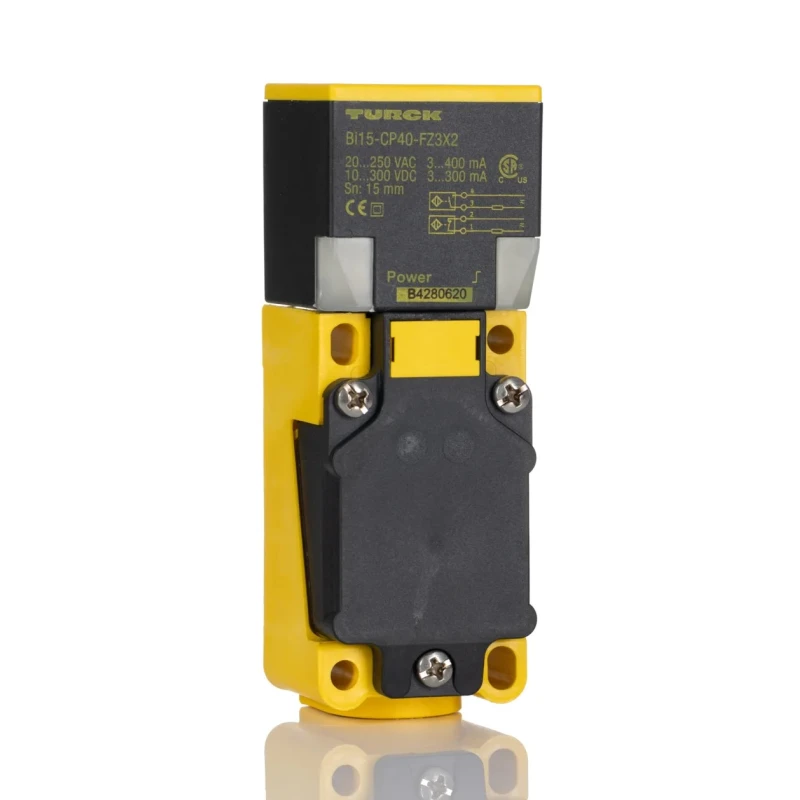 Turck Block Inductive Proximity Sensor M20 Thread, Flush Mounting, Shielded, 15mm Detection, 2-Wire Output BI15-CP40-FZ3X2