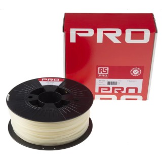 RS PRO 2.85 mm Natural PLA 3D Printer Filament, 1 kg, Polylactic Acid, Fused Deposition Modelling, Model 832-0260