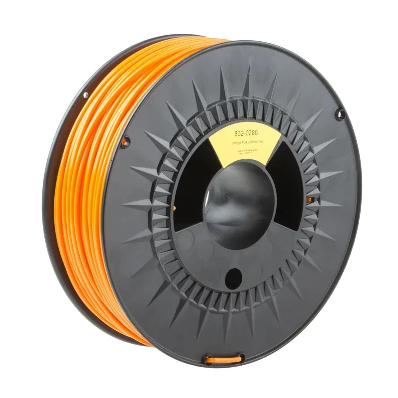 RS PRO 2.85 mm Orange PLA 3D Printer Filament, 1 kg 832-0286
