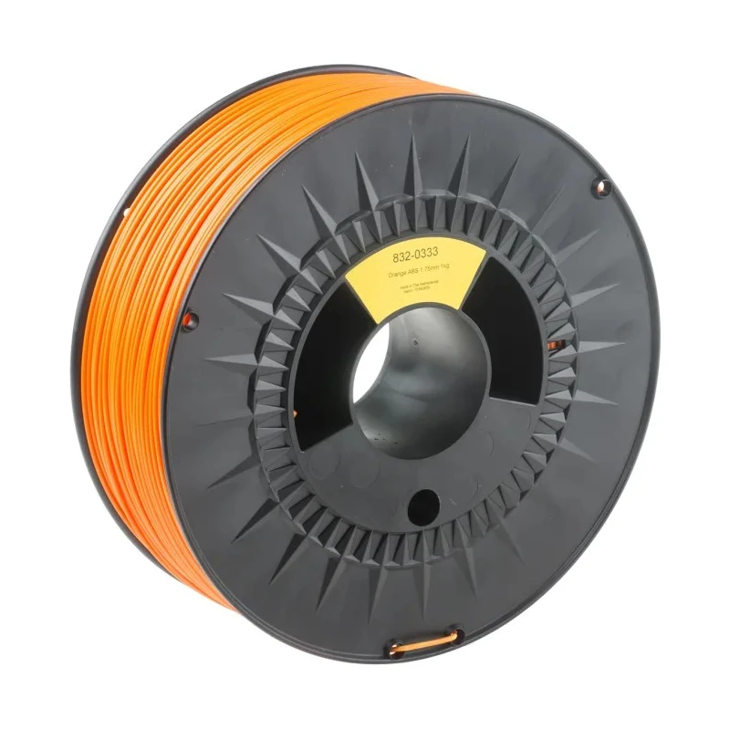 RS PRO 1.75 mm Orange ABS 3D Printer Filament 1 kg 832-0333