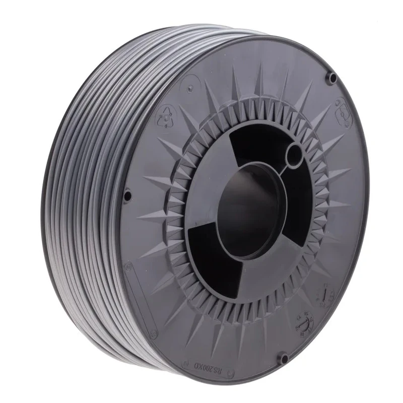 RS PRO 2.85 mm Silver ABS 3D Printer Filament 1 kg 270°C Maximum Printing Temperature 832-0380