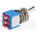 APEM Toggle Switch Panel Mount On-On DPDT Solder Terminal 24 V dc 220 V ac 106462103