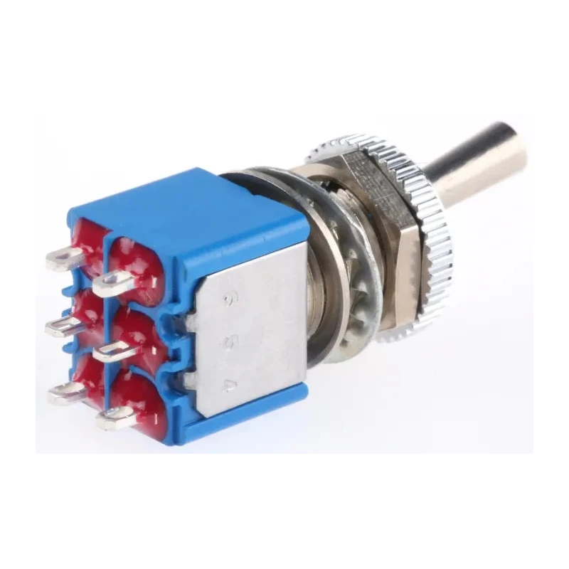 APEM Toggle Switch Panel Mount On-On DPDT Solder Terminal 24 V dc 220 V ac 106462103