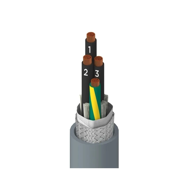 Alpha Wire Xtra-Guard FLEX Performance Multi-Core Industrial Cable 4 Cores Screened 600V 8.08mm Diameter 902004CY SL005