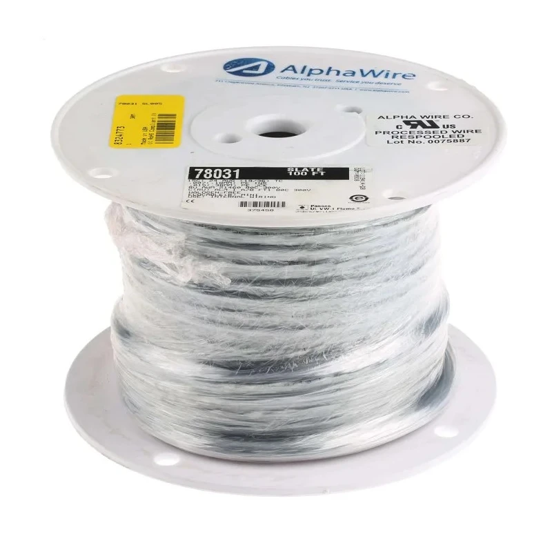 Alpha Wire Ecogen Ecocable Mini Control Cable 15 Cores 0.24mm² 24 AWG Unscreened 300V 30m Modified Polyphenylene 78031 SL005