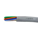Alpha Wire Ecogen Ecocable Mini Control Cable, 10 Cores, 0.24mm² 24 AWG, Unscreened, 300 V, Grey Modified 78030 SL005