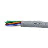 Alpha Wire Ecogen Ecocable Mini Control Cable, 10 Cores, 0.24mm² 24 AWG, Unscreened, 300 V, Grey Modified 78030 SL005