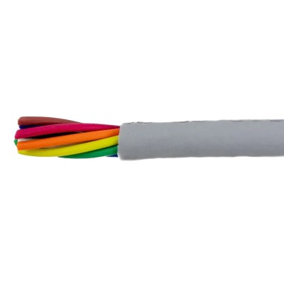Alpha Wire Ecogen Ecocable Mini Control Cable 8 Cores 0.38mm² 22 AWG 300V Unshielded Grey Modified Polyphenylene 78038 SL005