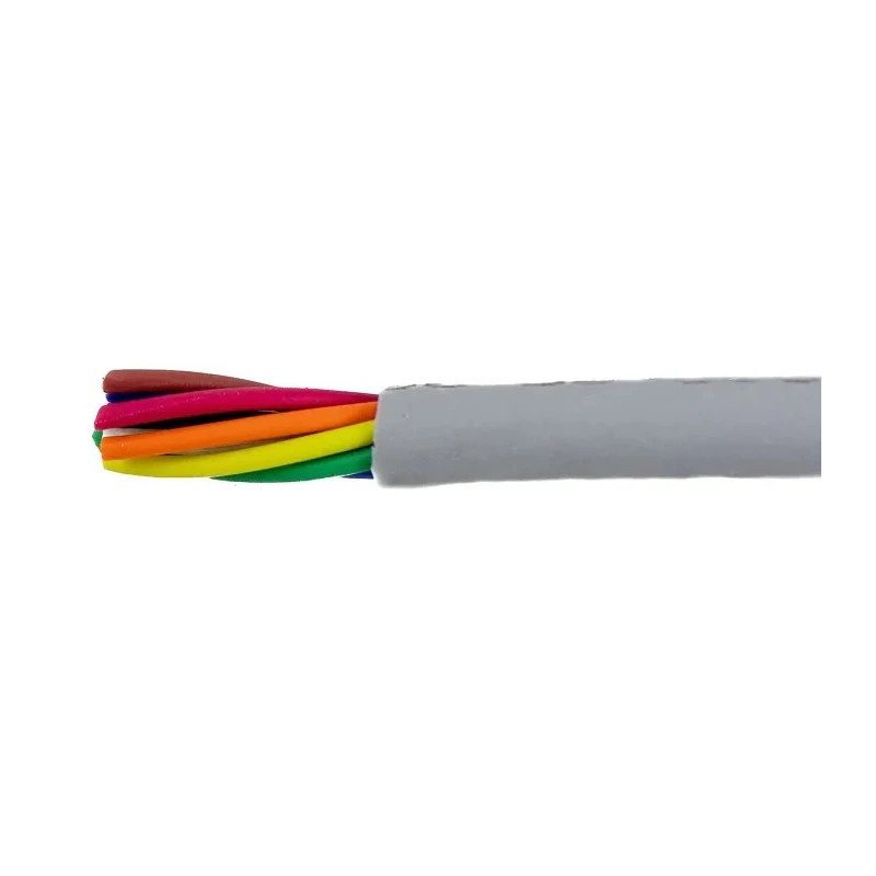 Alpha Wire Ecogen Ecocable Mini Control Cable 8 Cores 0.38mm² 22 AWG 300V Unshielded Grey Modified Polyphenylene 78038 SL005