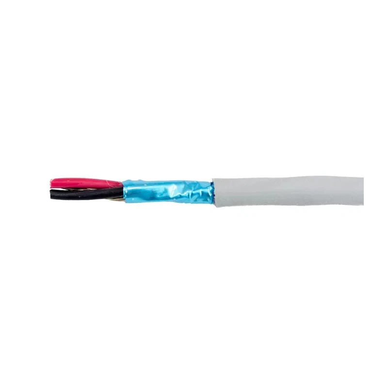 Alpha Wire Ecogen Ecocable Mini Screened Control Cable, 2 Cores, 0.15mm² 26 AWG, 300 V, Grey Modified 78112 SL005