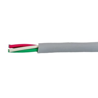 Alpha Wire Ecogen Ecocable Mini Control Cable 4 Cores 0.15mm² 26 AWG 300V Unshielded Grey Modified Polyphenylene 78014 SL005