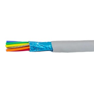 Alpha Wire Ecogen Ecocable Mini Control Cable 10 Cores 0.24mm² 24 AWG Screened 300V 30m 78130 SL005