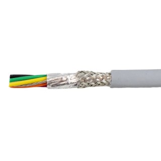 Alpha Wire Ecogen Ecocable Mini Control Cable 6 Cores 0.38mm² 22 AWG Screened 300V 30m Grey Modified 78336 SL005