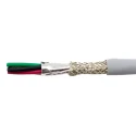 Alpha Wire Ecogen Ecocable Mini Screened Control Cable 4 Cores 0.38mm² 22 AWG 300V Grey Modified Polyphenylene 78334 SL005