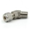Tube Fittings 45 Degree Male Elbow Size From 1/16 to 2inch and 2mm to 50mm (Set of 50)