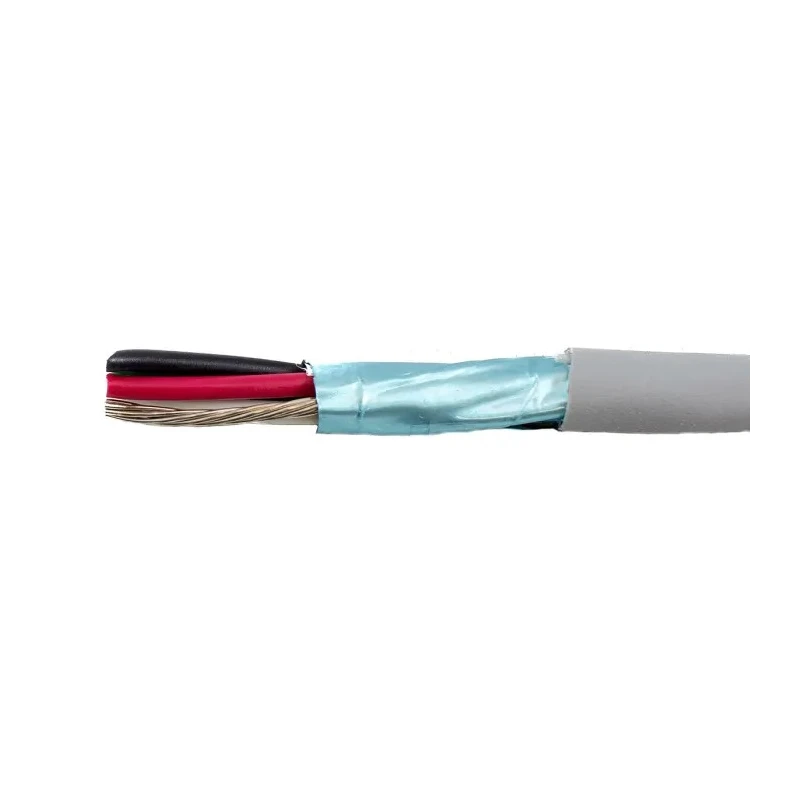 Alpha Wire Ecogen Ecocable Mini Screened Control Cable 4 Cores 0.24mm² 24 AWG, Grey Modified Polyphenylene, 30 m 78124 SL005