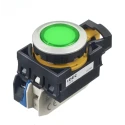 Idec Illuminated Momentary Push Button Switch Panel Mount 22 mm Cutout Green LED IP65 24V CW4L-M1E10Q4G