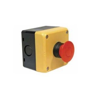 Idec XW Series Twist Release Emergency Stop Push Button, Surface Mount, 4 NC Contacts, IP65 FB1W-XW1E-BV404MR