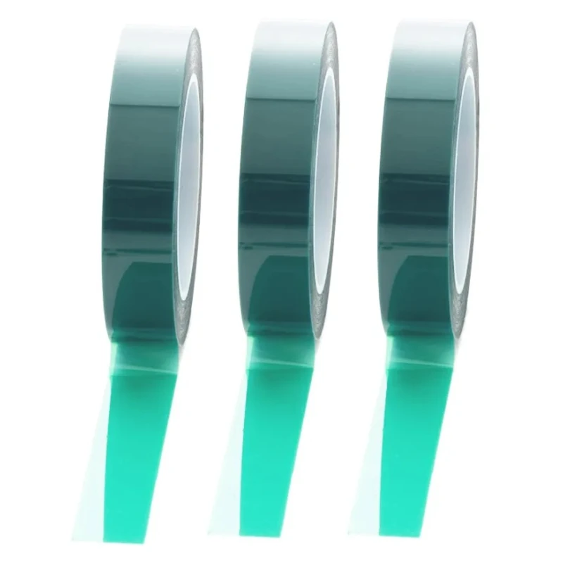 Hi-Bond Green Masking Tape 19mm Width x 66m Length Silicone Adhesive Polyester Backing HB 857DG HB 857DG 19mm x 66m