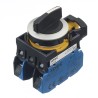 Idec CW Series Momentary Selector Switch, Panel Mount, Black Actuator, 22.3 mm Cutout, 2 NO Contacts, IP65, 10A CW4S-3E20