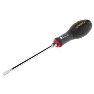 Stanley Slotted Screwdriver 150 mm Blade Length, 6.5 mm Tip Width, Chrome Vanadium Steel Blade FMHT0-62619